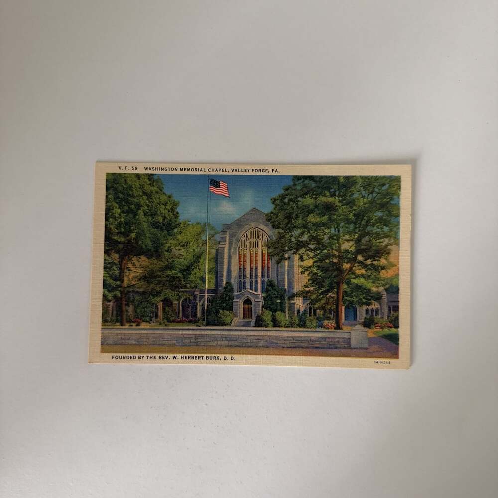 Vintage Postcard Washington Memorial Chapel Valley Forge PA